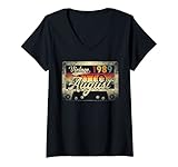 Photo Gallery donna vintage august 1989 32nd birthday gift retro 32 years old maglietta con collo a v Photo Gallery donna vintage august 1989 32nd birthday gift retro 32 years old maglietta con collo a v