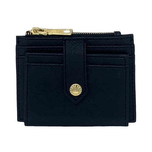 Steve Madden BHayden Wallet (Black/Gold Saffiano, One Size)
