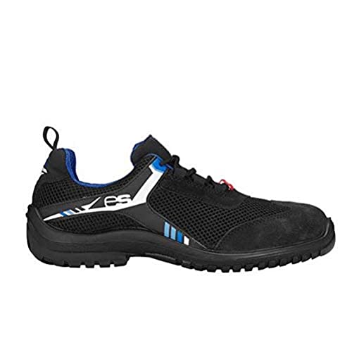 Engelbert Strauss Naos 93605-38 Safety Shoes, Size 38, Black/Gentian Blue/White 7