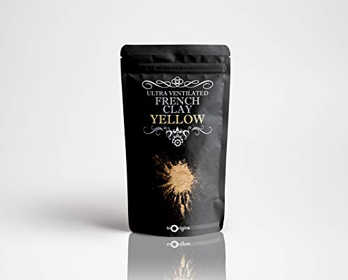 Mystic Moments | Yellow Ultra Ventilated French Natural Clay 100g - Pure & Natural Vegan GMO Free