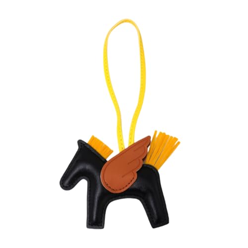 W.Sealet Leather Bag Charms for Women, Hanging Ornaments for Trees, Handmade Pony Keychain Charms for Handbag, Purse, Bogg Bag Accessories