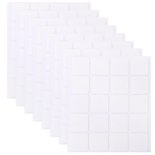 LALAFINA 100個 高粘着アクリル両面テープ 透明 強力接着パッド 厚手 壁面固定用 長保持可能 剥がせる不要 両面接着パネル用