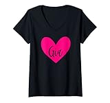 Photo Gallery donna rosa gia nome cuore amore donna ragazza amico personalizzato maglietta con collo a v Photo Gallery donna rosa gia nome cuore amore donna ragazza amico personalizzato maglietta con collo a v