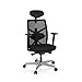 Produktbild hjh OFFICE 640450 Profi Bürostuhl BELLAC Netzstoff Schwarz ergonomischer Drehstuhl mit Kopfstütze