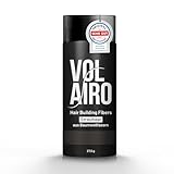 Volairo Streuhaar zur Haarverdichtung - Dunkelbraun - 27,5g Schütthaar für volleres Haar mit natürlichem Ergebnis bei lichter werdendem Haar für Männer und Frauen