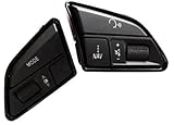 Vuzmode Botón de control de crucero del coche, for A4 A5 S5 2012 2013 2014 2015 2016 Interruptor de botones de control de crucero multifunción del volante del coche 4L0951523D Kit de botones para el v
