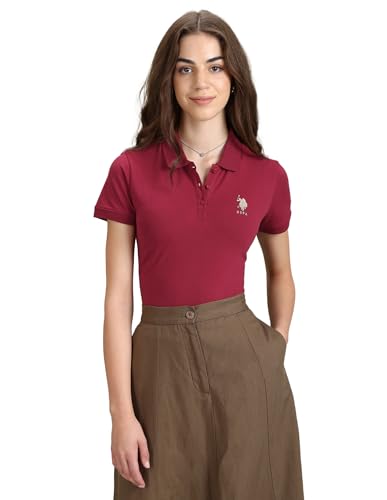 Image of U.S. Polo ASSN. Women's Cotton Slim Fit T-Shirt