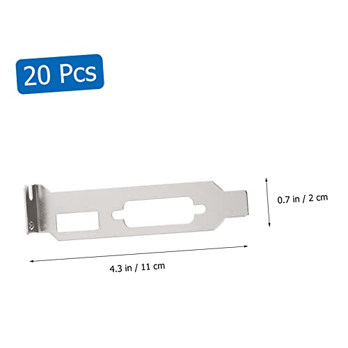 20 piezas de cubiertas para ranuras PCI para gabinete de computadora, placa de ventilación de acero para sistemas ATX, fácil de instalar y limpiar miniatura 2