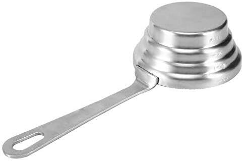 Stainless Steel Measuring Spoon with Scale, Coffee Spoon, Long Handle for Baking, Cooking, and Seasoning, Kitchen Utensil