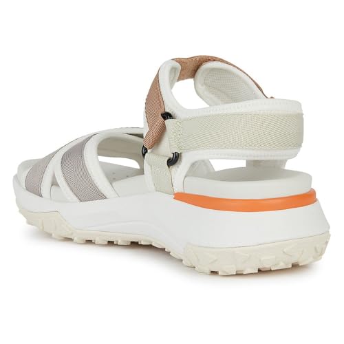 Geox Women's D Sorapis + Grip A Sport Sandal, White/LT Grey, 39 EU, White Lt Grey, 6 UK - Image 4