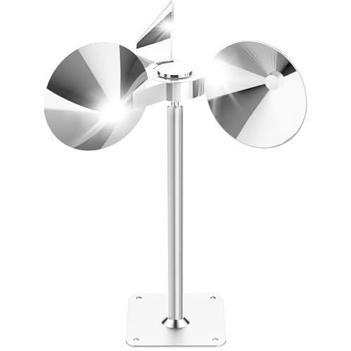 Salcod Reflective Bird Deterrent Pigeon Deterrent - Keep Birds Away Pigeons/Sparrows/Woodpeckers, Wind-Powered Sparkling Garden Decor, for Patio, Yard, Garden, Roof, Railing, Weatherproof, 1 Pcs