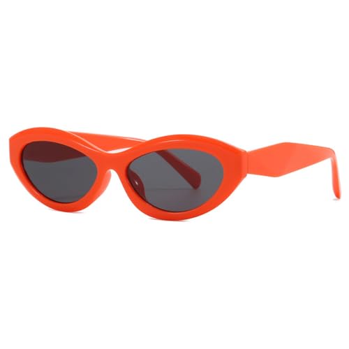Lunettes de soleil elliptiques protection UV400 style œil de chat rétro pour homme et femme