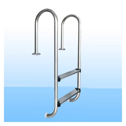 Escalera para piscina de 2 escalones en acero inoxidable miniatura 1