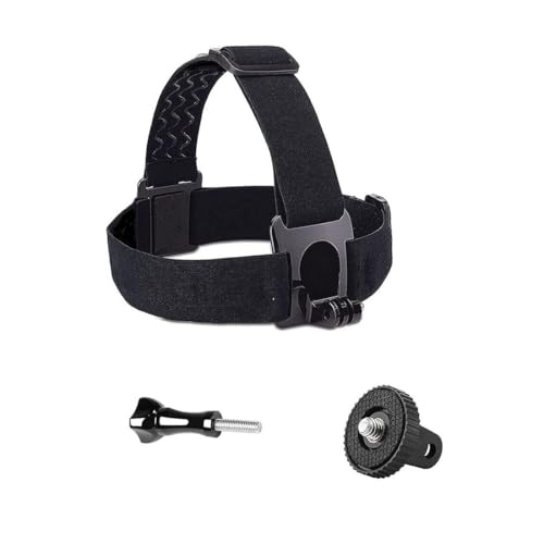 Image of HeadStrap Mount with Screw & Mobile Holder Compatible with All Smart Phones Go pro Hero 9 /8 /7 /6,SJCAM, Yi, & Other Action Cameras (Headstrap Mount)
