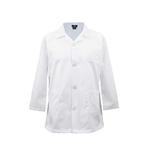 M&M Scrubs Childrens Lab Coat-Soft Fabric (5/6) White #TOP4