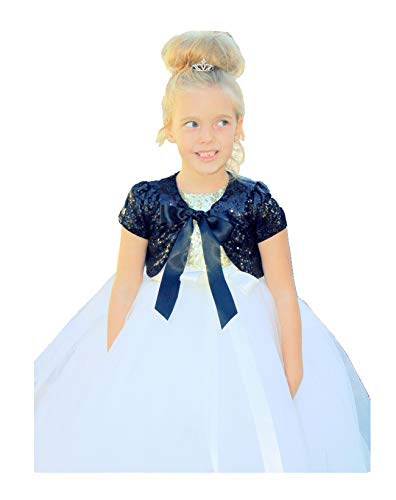 Sequins Mesh Capes Junior Flower Girl Bolero Jacket Novelty Wear Seasonal