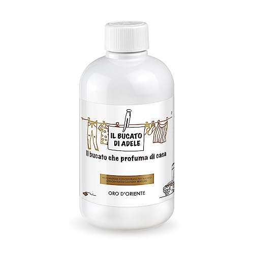 IL BUCATO DI ADELE il bucato che profuma di casa | Profumatore Bucato Lavatrice, Fragranza Oro d'Oriente, Formato 500 ml
