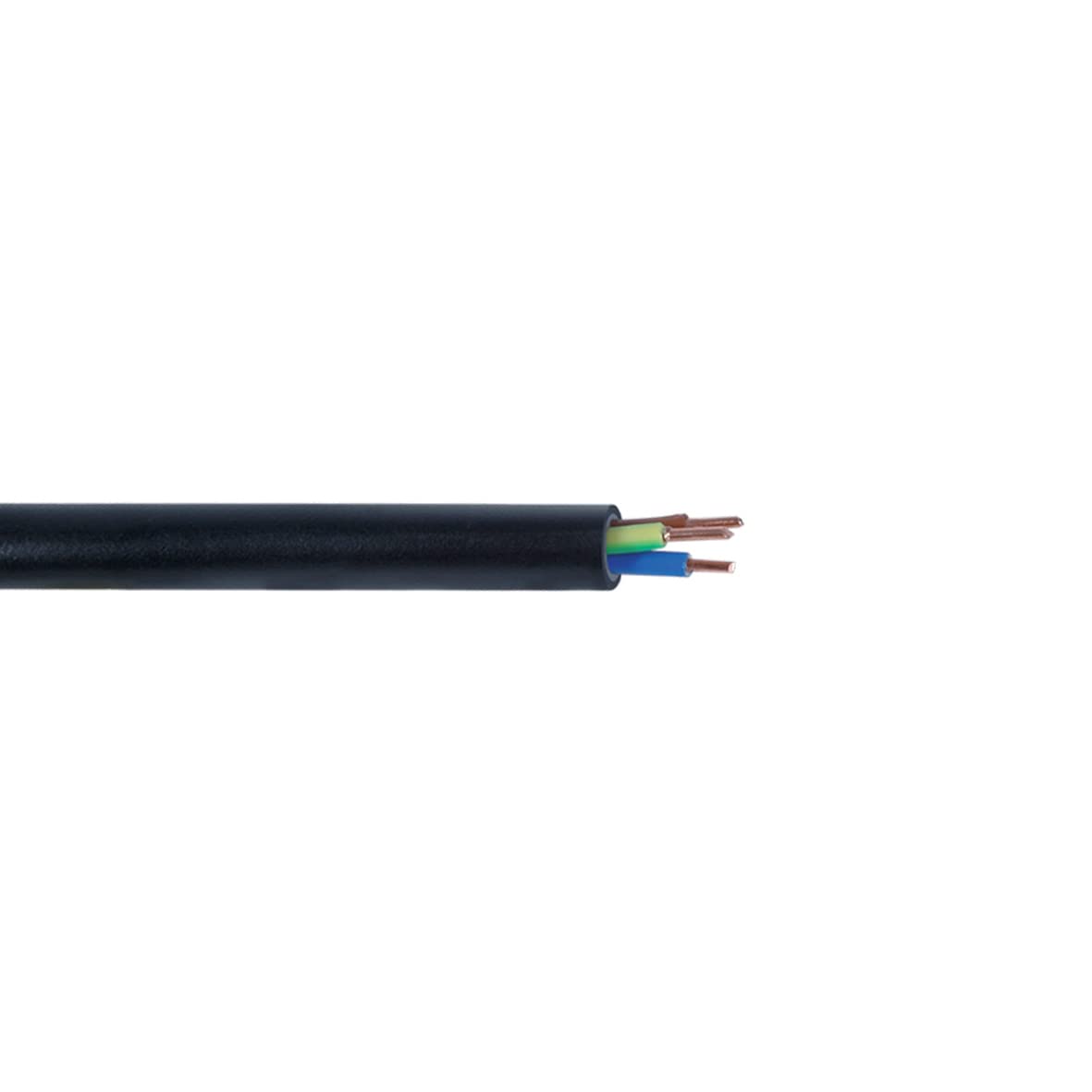 Debflex 512313 Bobinot Câble Rigide 5m U1000 R2V 3G2,5mm² Noir - Couronne De Câble Électrique De Qualité Française