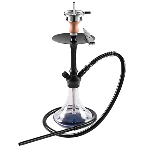 mengmeng home Shisha-Set,Glas-Wasserpfeife-Set mit Shisha Große Glas-Wasserpfeife mit Edelstahl-Aschenbecher und Alu…
