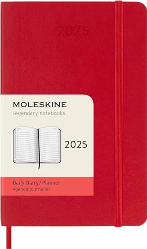 Moleskine Daily Planner, Agenda Giornaliera 12 Mesi 2025, Copertina Morbida