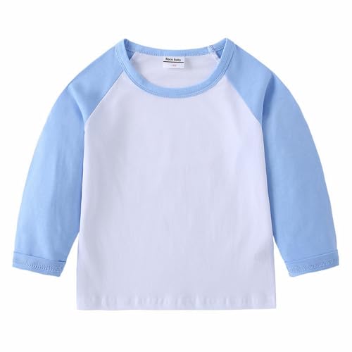 Children's Boys Girls Sweatshirt T Shirt Crewneck Long Sleeve Outfit Pullover Toddler Oversized Clothes Cotton Shirt Set3