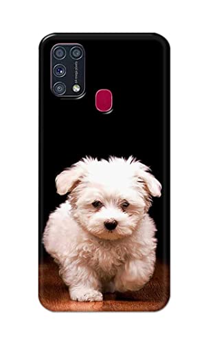 Image of Printed Hard Back Cover Case for Samsung Galaxy M31 | Samsung Galaxy M31 Prime Back Cover (Puppy Dog) -203