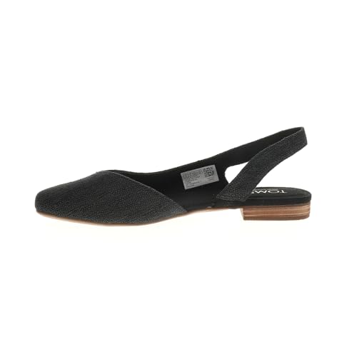 TOMS Womens Alene Slingback Flats Casual - Black3