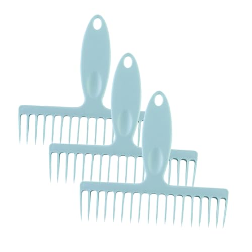 Homoyoyo 3個 掃除用除毛齒櫛 軽量携帯可能な多機能ほうきクリーニングツール 手持ち式髪毛除去コーム 家用ほうきの髪やほこり除去に