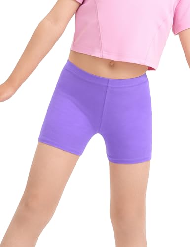 Image of Somaibo 3 Pack Girls Bike Shorts Kids Cartwheel Under Dress Cotton Short