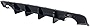 JENEROUMAN Charger Rear Diffuser Compatible with 2020 2021 2022 2023 Dodge Charger SRT Hellcat Scat Pack 392 Widebody Only Rear Bumper Lip Diffuser Carbon Fiber Style