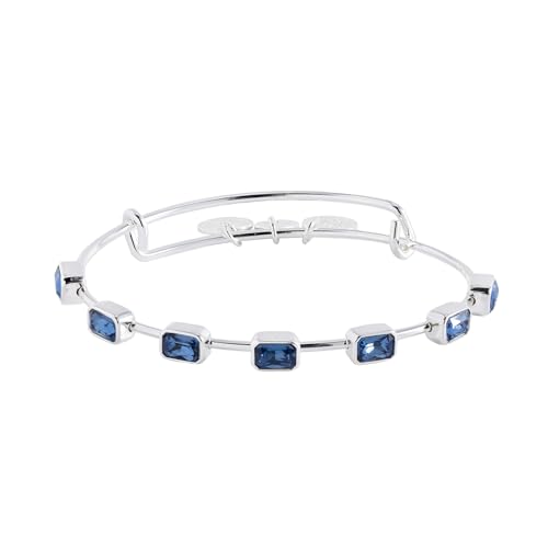 Alex and Ani January Birthstone Emerald Cut Bangle