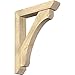 Ekena Millwork BKT0604X30X38LEC06RDF Legacy Slat Rough Sawn Bracket w/Offset Brace, Douglas Fir
