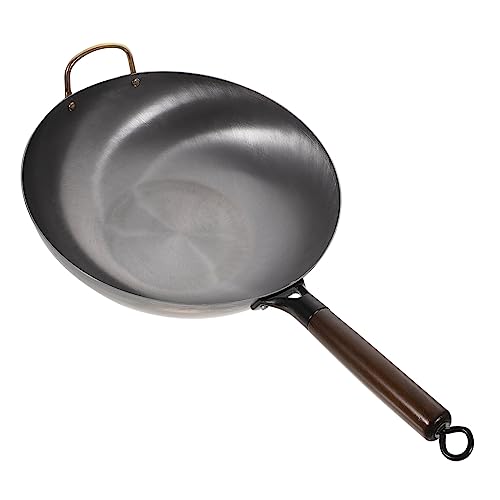 Wok de hierro con mango, antiadherente, para cocción miniatura 1