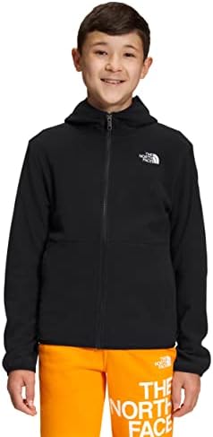 THE NORTH FACE Teen Glacier Lightweight Full Zip Hoodie Jacket, TNF Black, Medium