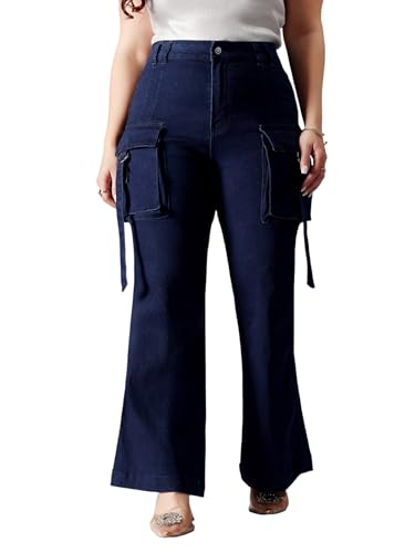 Image of Miss Chase A+ Women's Bootcut High Rise Regular Length Stretchable Denim Jeans