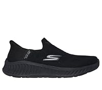 Skechers Men's GO Walk Now Sneaker, Black/Black, US 7