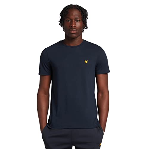 Lyle & Scott Hombre Martin Manga Corta Camiseta - Azul Marino Oscuro - L