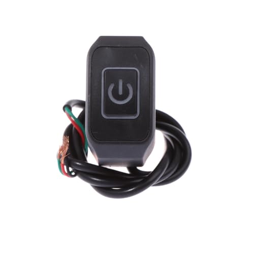 Image of Cloudzy 22mm Motorcycle Handlebar 1 Way Switch,Motorbike ATV Light Switch Control Button Waterproof Universal for Headlight (White)