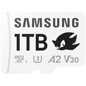 Samsung Memoria MB-MD1T0SA Sonic PRO Plus Tarjeta MicroSD para consola de juegos, cámara de acción y drones 1 TB, UHS-I U3, hasta 180 MB/s