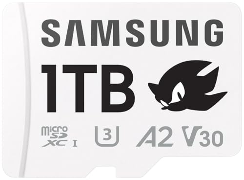 Samsung Memory MB-MD1T0SA Sonic PRO Plus MicroSD Card for Gaming Console, Action Cam and Drones 1TB, UHS-I U3, Up to 180MB/s