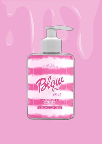 Gel Deslizante Hidratante Blow Girl Hot Flowers Aromatizante Beijavel Para O Corpo Pele Macia 320ml