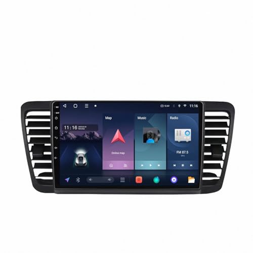 Écran tactile 2 Din pour Subaru Outback, navigation GPS fluide et processeur 4G+64G ultra rapide