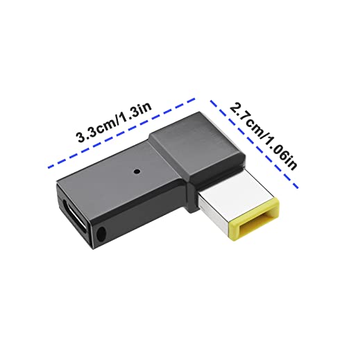 VGOL USB C to Slim Tip Adapter Replacement Compatible with Lenovo Compatible with ThinkPad T Series/Z series/E series/X series PD Fast Charging Converter - Image 3