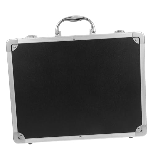 Uonlytech Aluminum Alloy Tool Case Briefcase for Professionals Spacious Storage for Tools Shockproof Design Portable Organizer for Home and Work Use