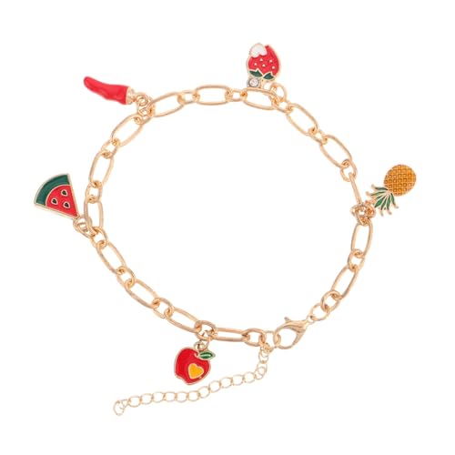 Pendants ananas et pastèque sur chaîne trombone, le cadeau d'été idéal