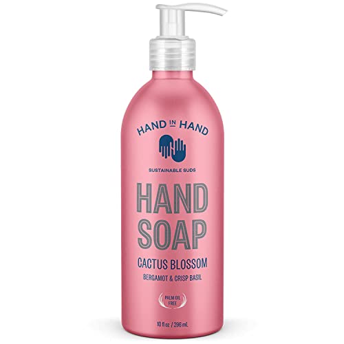 Hand In Hand, Bergamot & Crisp Basil Cactus Blossom Hand Soap, 10 Fl Oz image 4