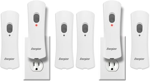 Image of Energizer Auto-On LED Flashlights Rechargeable for Home Power Failure, Plug in LED Flashlight for Power Outage, Night Light, Hurricane Preparedness (Pack of 6)