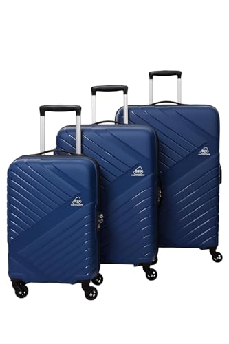 Image of American Tourister Kamiliant Set of 3 Trolley Bags 55 cm, 68 cm and 79 cm Small, Medium and Large Hard-Sided Polypropylene 4 Wheeler Spinner Luggage (Navy)