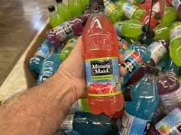Snackur Minute Maid Fruit Punch,20 oz Bottle,8 Pack, In Snackur Safe ship Box