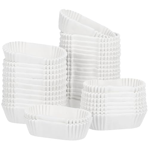 Moldes cepillados ovalados Ciieeo de papel para magdalenas y muffins, 2000 unidades 2